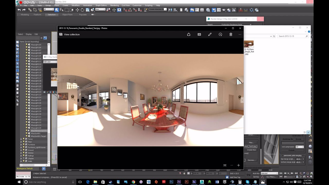 V-Ray 360 Panoramic Tutorial for YouTube, Facebook, and GearVR
