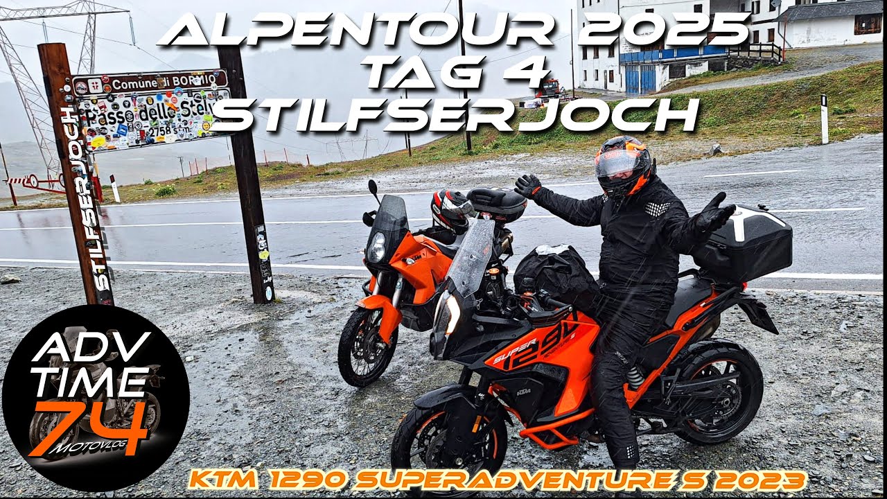 STILFSERJOCH - HERAUSFORDERNDE WETTERVERHÄLTNISSE!!! | ALPENTOUR TAG 4 TEIL 1 | KTM 1290 SAS 2023
