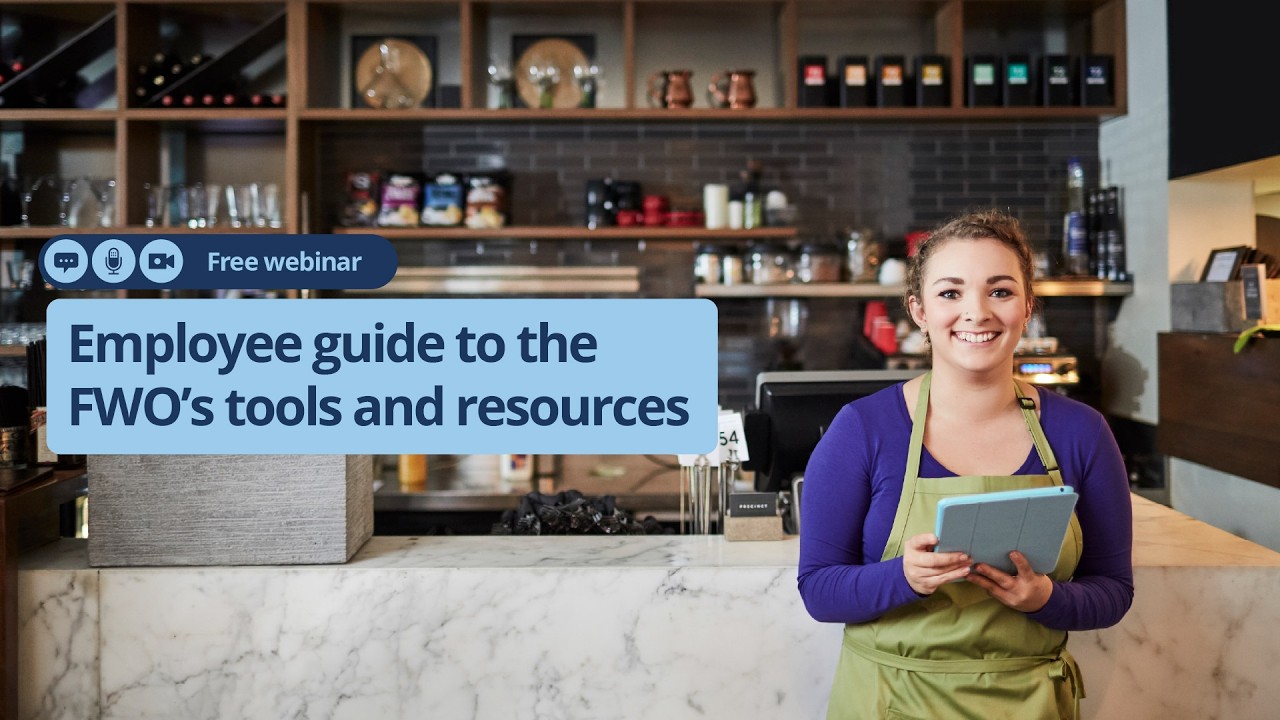 Employee guide to the FWO's tools and resources
