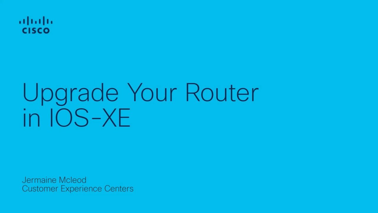 Upgrade Your Router in IOS-XE