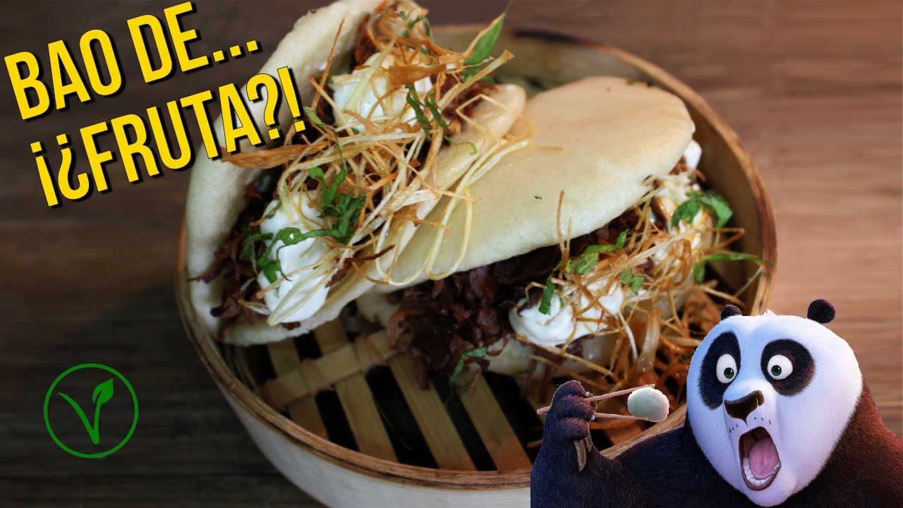 Receta de PAN BAO con JACKFRUIT y veganesa 🌱🤤😱