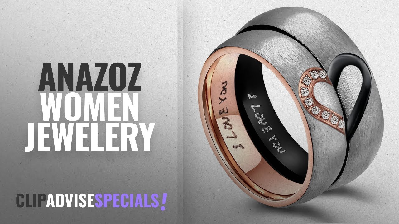 10 Best Selling AnaZoz Women Jewelery [2018 ]: Hers & Women's Stainless Steel For 