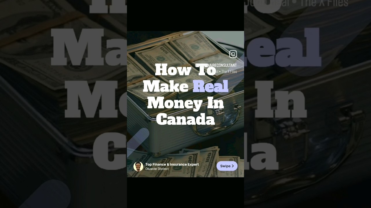 How To Make Real Money In Canada 