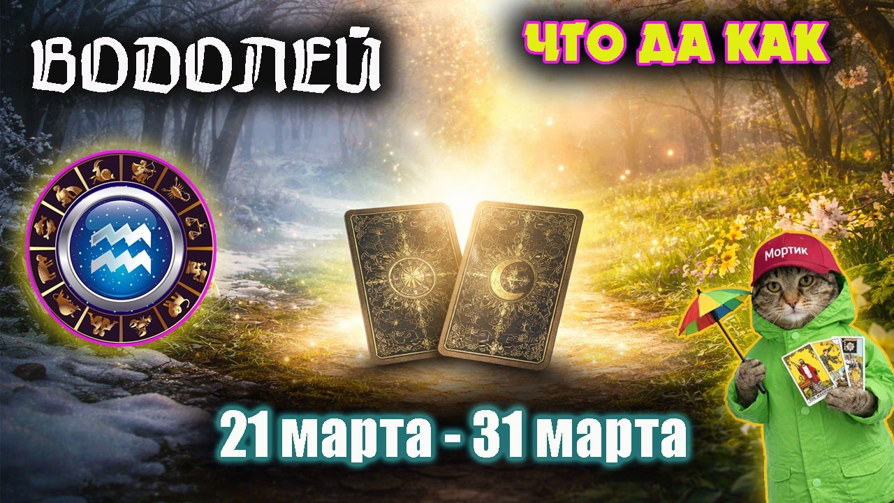 ♒ Водолей События и ваша реакция Прогноз с 21 по 31 марта