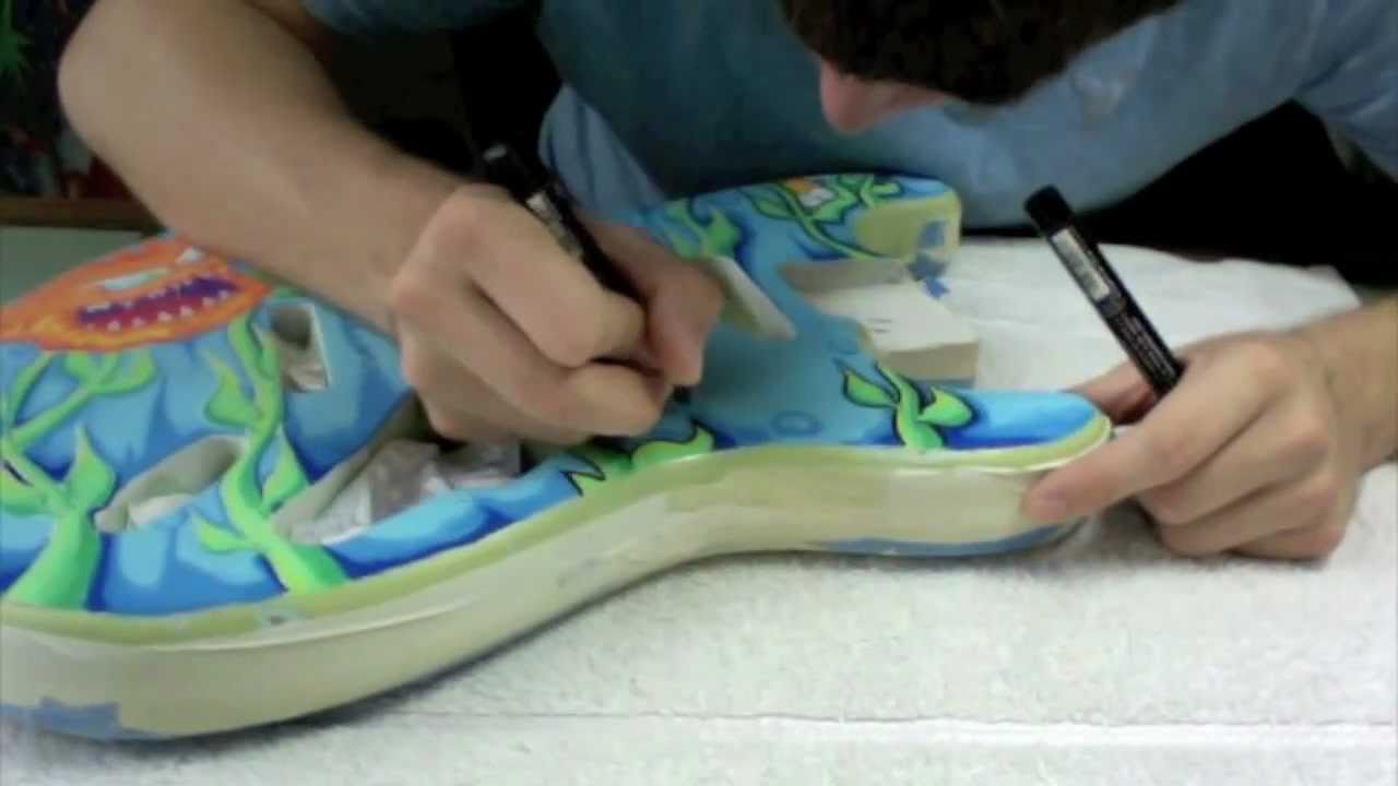 How to Customize a Guitar with Posca Pens