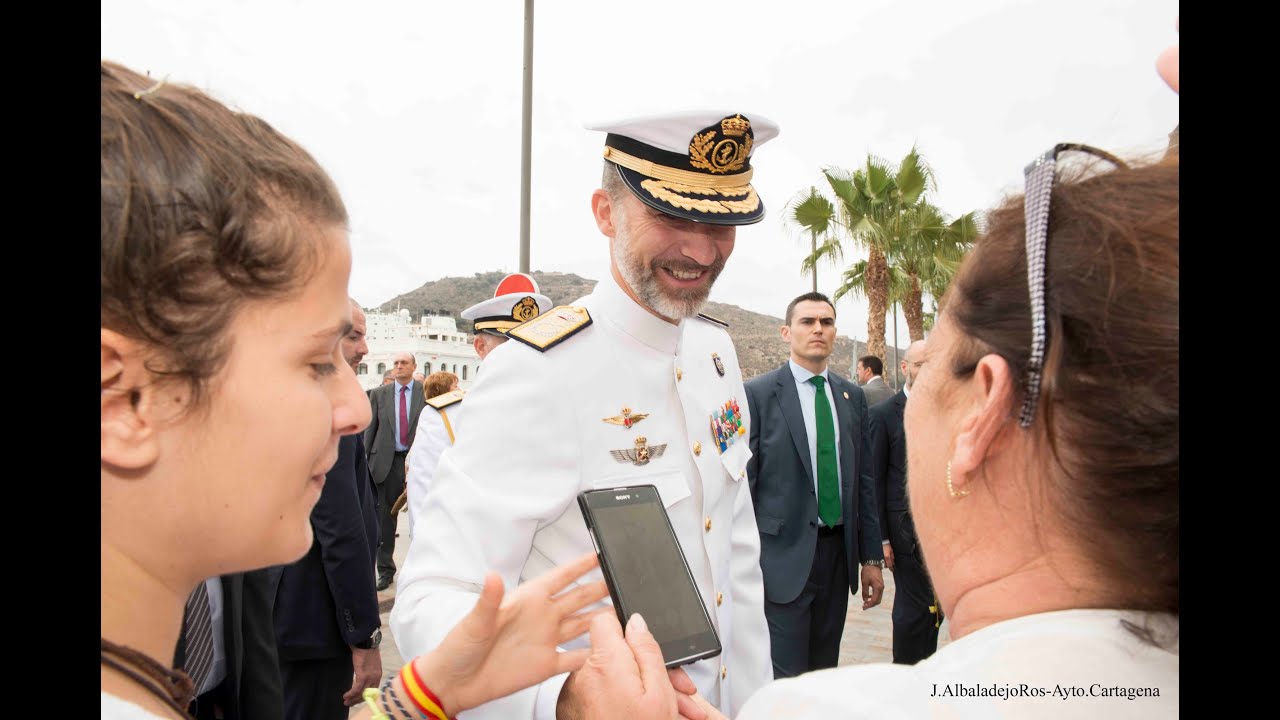 El rey Felipe VI preside el centenario del Arma Submarina en Cartagena