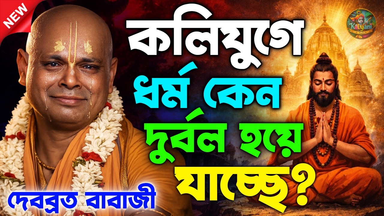 কলিযুগে ধর্ম কেন দুর্বল হয়ে যাচ্ছে ? দেবব্রত দাস বাবাজী | debabrata babaji kirtan