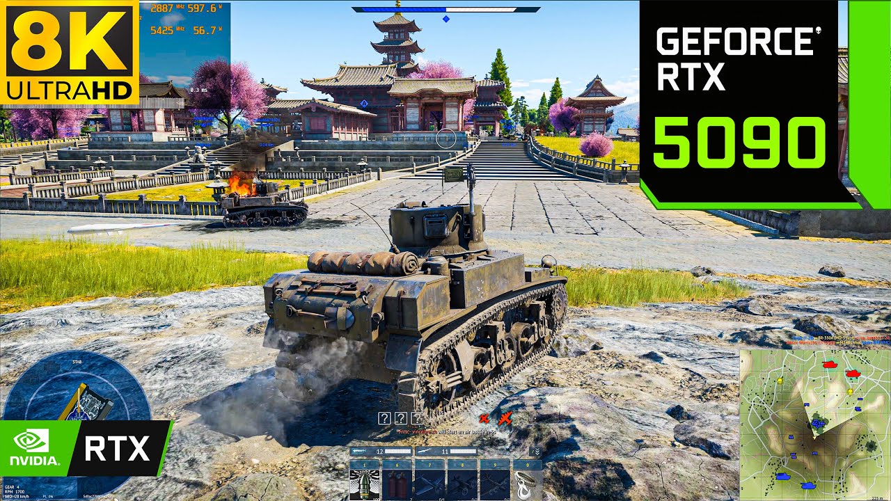 War Thunder : RTX 5090 | 200 FPS ( 8K Maximum Settings RTX ON / DLSS + FG ON )