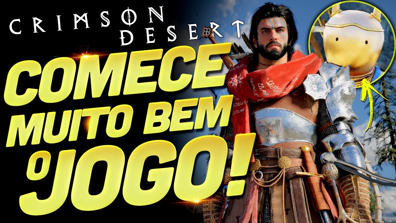 COMECE MUITO BEM CRIMSON DESERT!!! VISIONE, GRANA NO INICIO, MECÂNICAS DIVERSAS E MUITO MAIS!!!