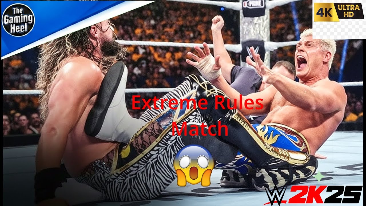 Seth Rollins GOES TOO FAR! 😱 Cody Rhodes Extreme Rules War | WWE 2K25 PC 4K