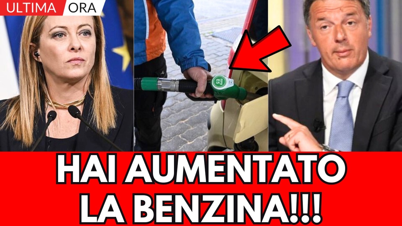 RENZI ATTACCA MELONI SULLA BENZINA: “PARLI DI ACCISE MOBILI? MA LE HAI AUMENTATE DI 560 MILIONI!”