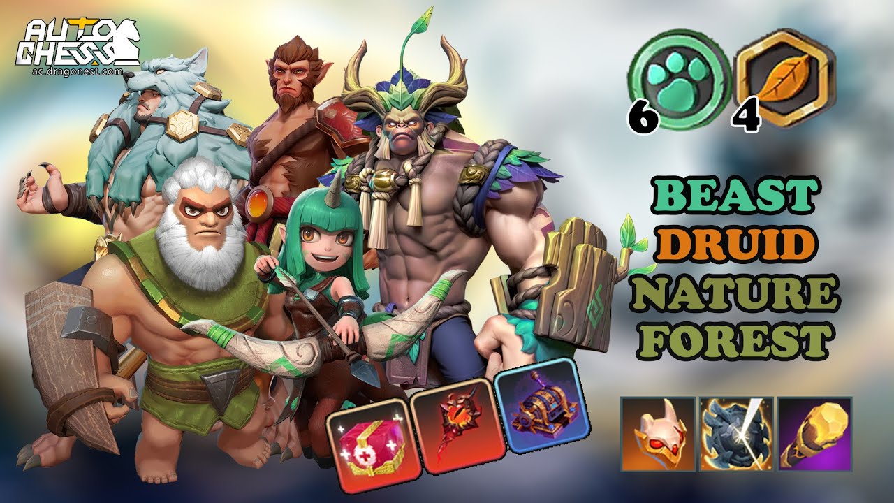 THE SYSTEM GIVE ME THIS - 6 BEAST 4 DRUID ON RANKED • AUTO CHESS