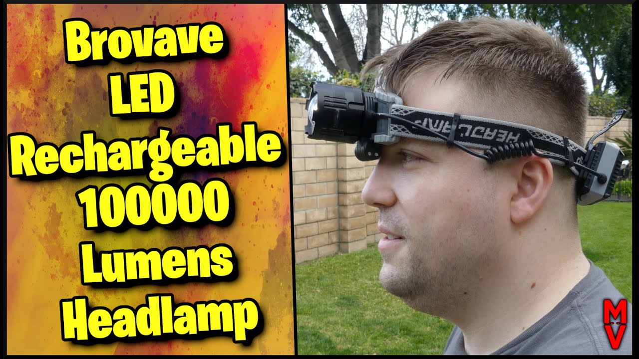 Must Headlamp? Brovave Led Rechargeable 100000 Lumen Headlamp Review || MumblesVideos
