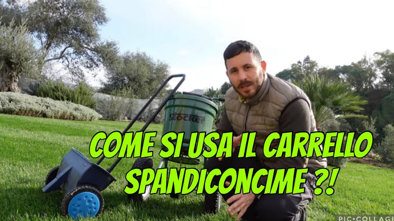 Come utilizzare correttamente il carrello spandiconcime per il prato