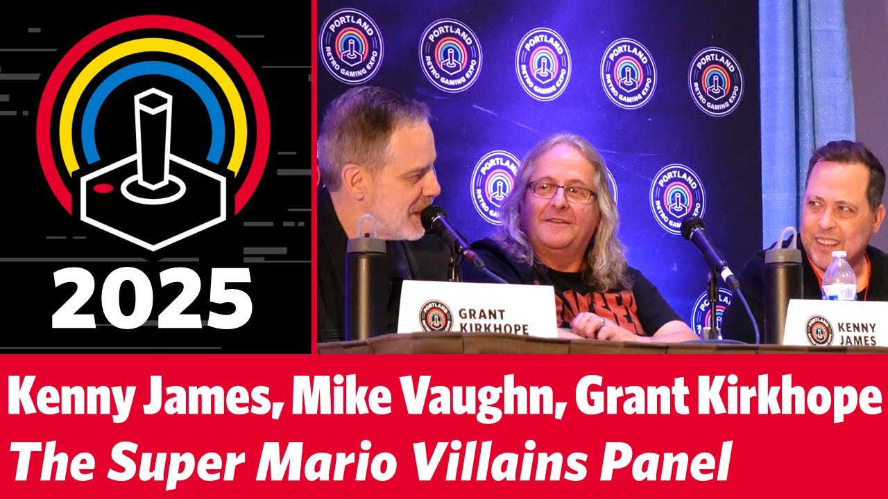 Super Mario Villains Kenny James, Mike Vaughn, Grant Kirkhope - PRGE 2025 Portland Retro Gaming Expo