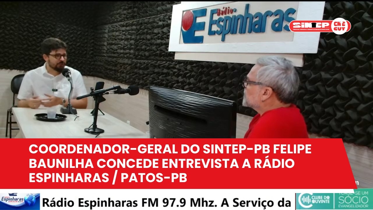 Entrevista do coordenador-geral Felipe Baunilha à Rádio Espinharas/PATOS -PB (12/02/2026)