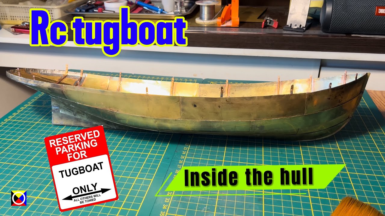 Rc tugboat (……….) full metal scratch build Ep.8