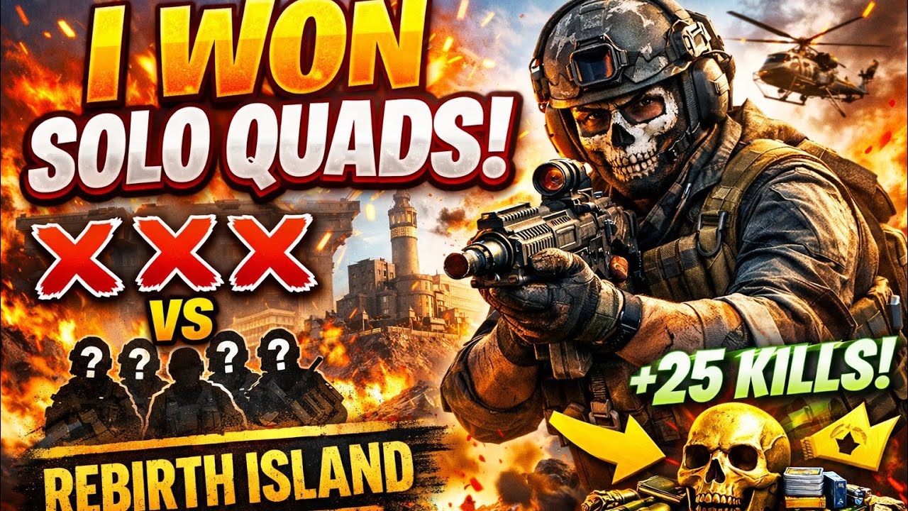 ENTRÉ SOLO vs CUADRILLAS en Rebirth Island… y PASÓ ESTO 😱🔥