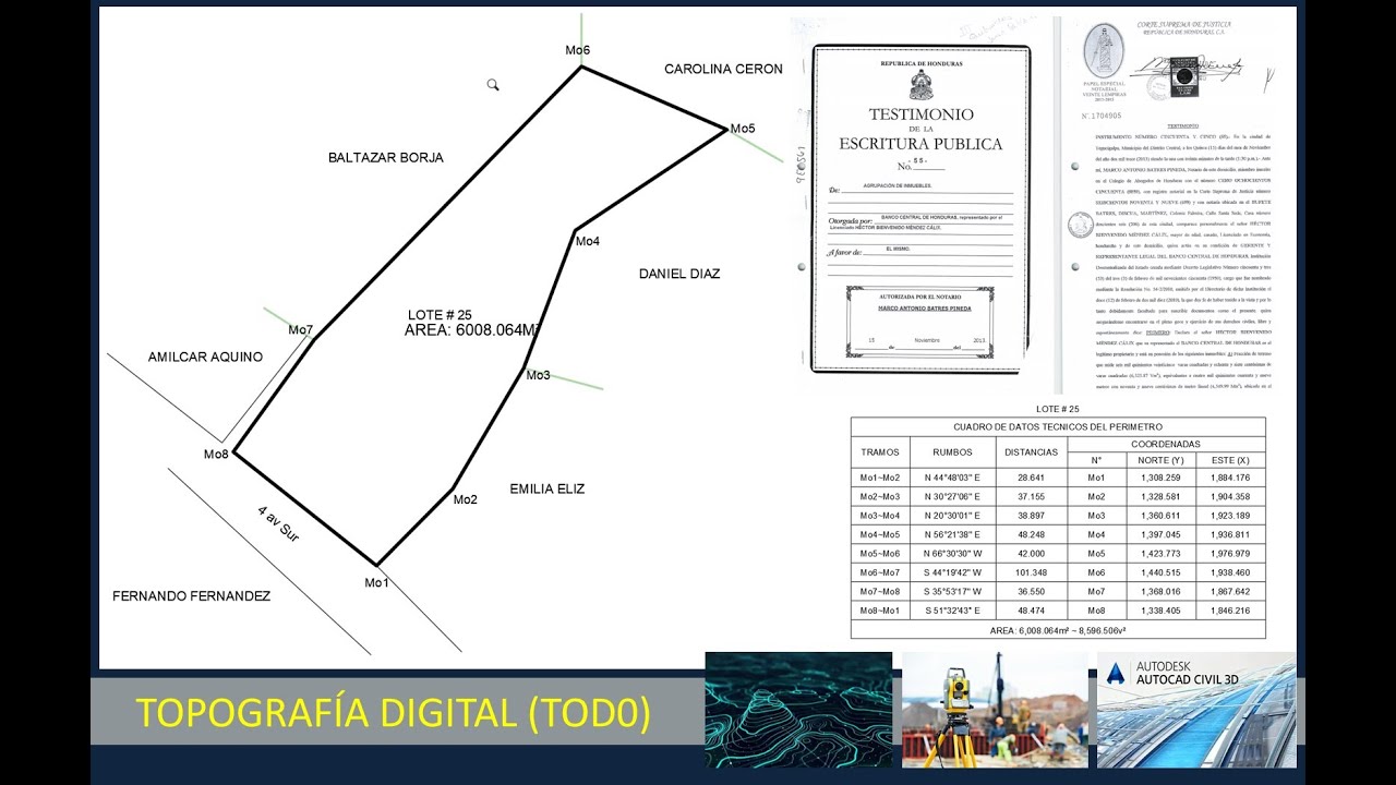AutoCAD Plano Catastral Automático (D)