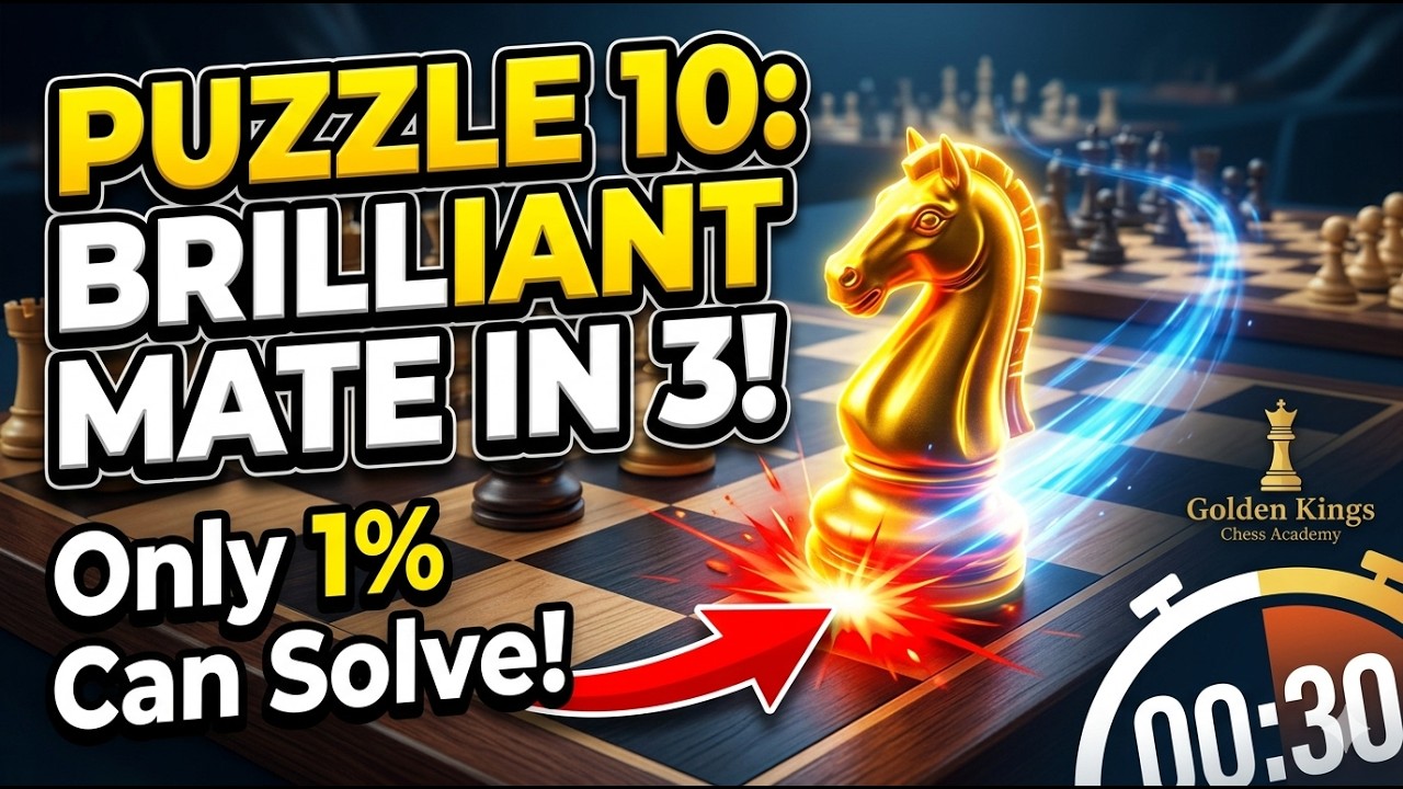 10 Chess Mate in 3 Puzzles Only Brilliant Minds Can Solve! 🧠♟️ (No Commentary)