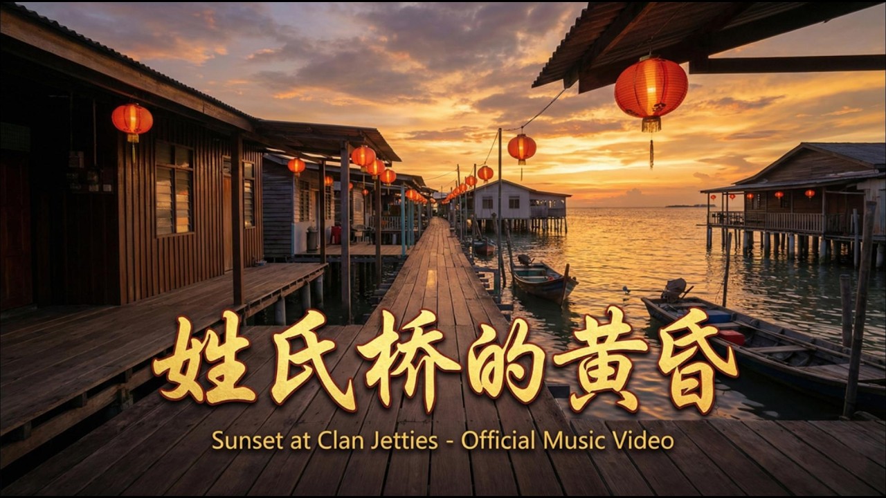【原创音乐】《姓氏桥的黄昏》(Sunset at Clan Jetties) | 漂泊半生，把异乡建成了故乡 🌊 (南洋故事)