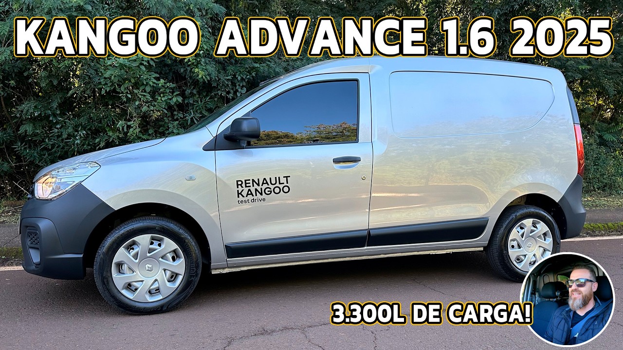 NOVO RENAULT KANGOO 2025 - Com Porta Deslizante Na Lateral e Excelente Espaço Para Carga!