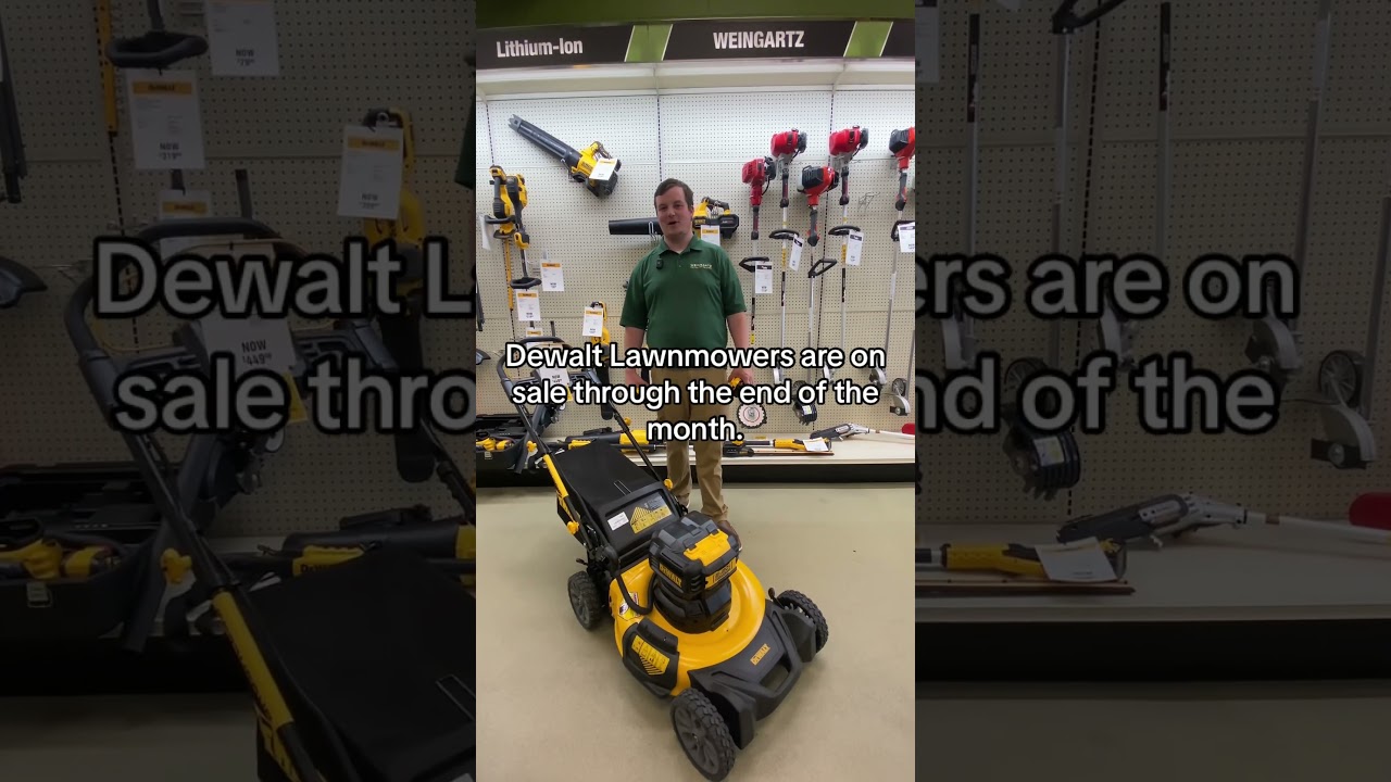 Dewalt: Where Lawn Meets Innovation. Come to Weingartz and pick up your DeWalt! #Dewalt #Weingartz