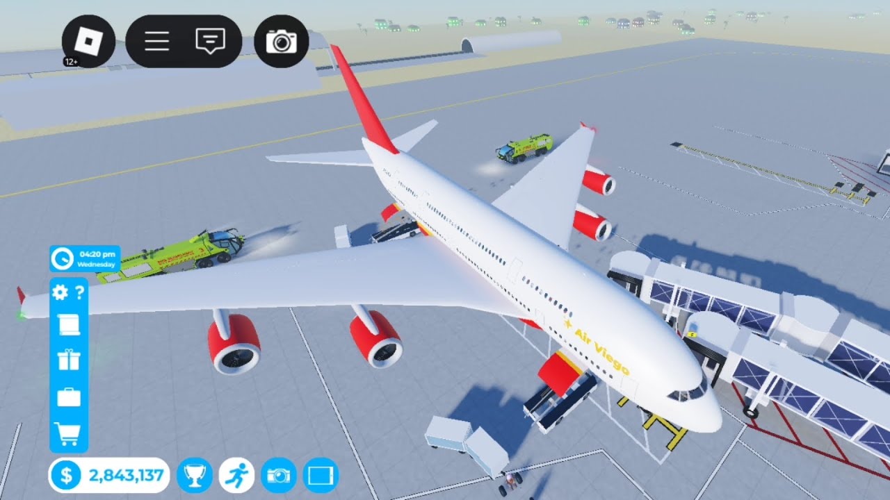 I reached 4000th flights in roblox cabin crew simulator 