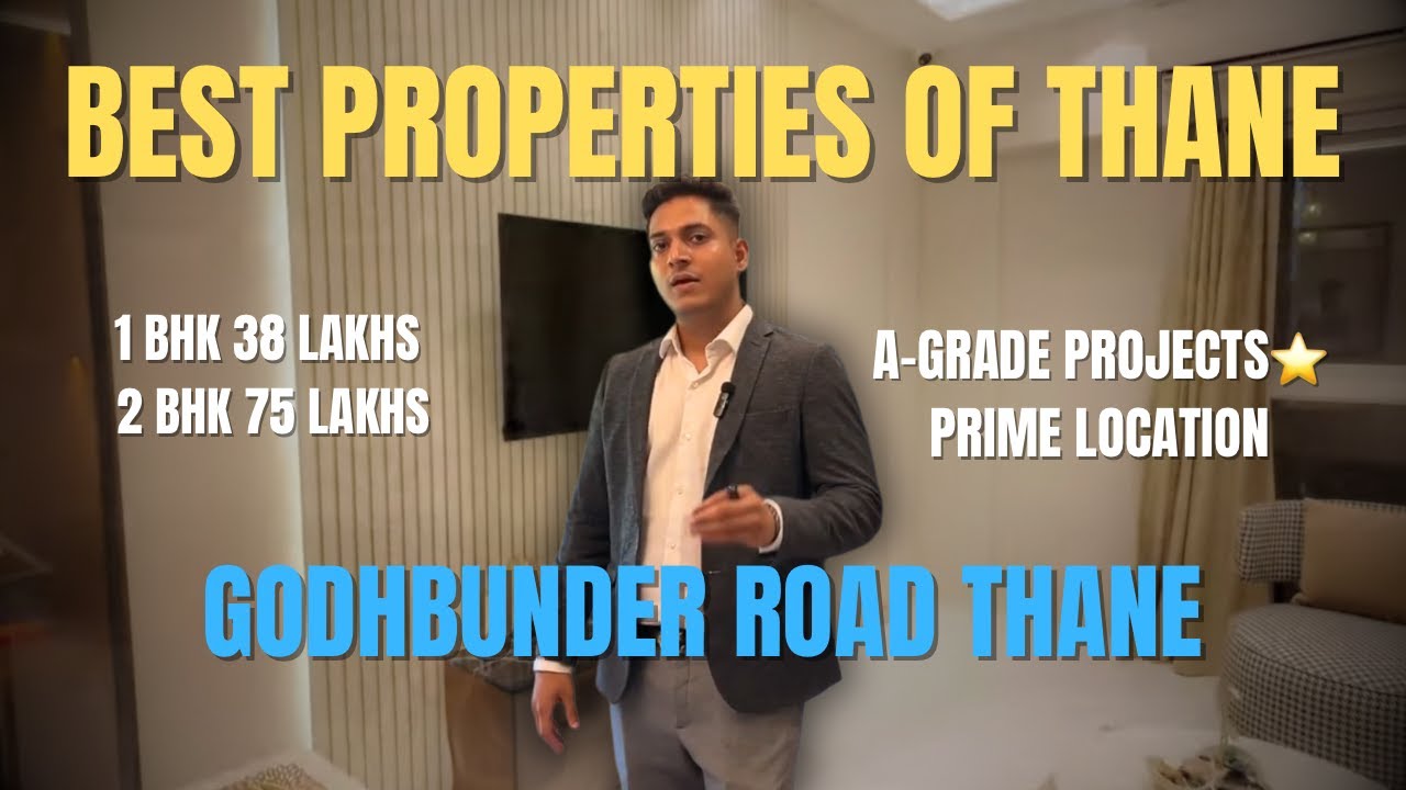 Тур по недвижимости Thane на Ghodbunder Road, 1 BHK, 38 лакхов рупий и 2 BHK, 75 лакхов рупий ☎️ ...