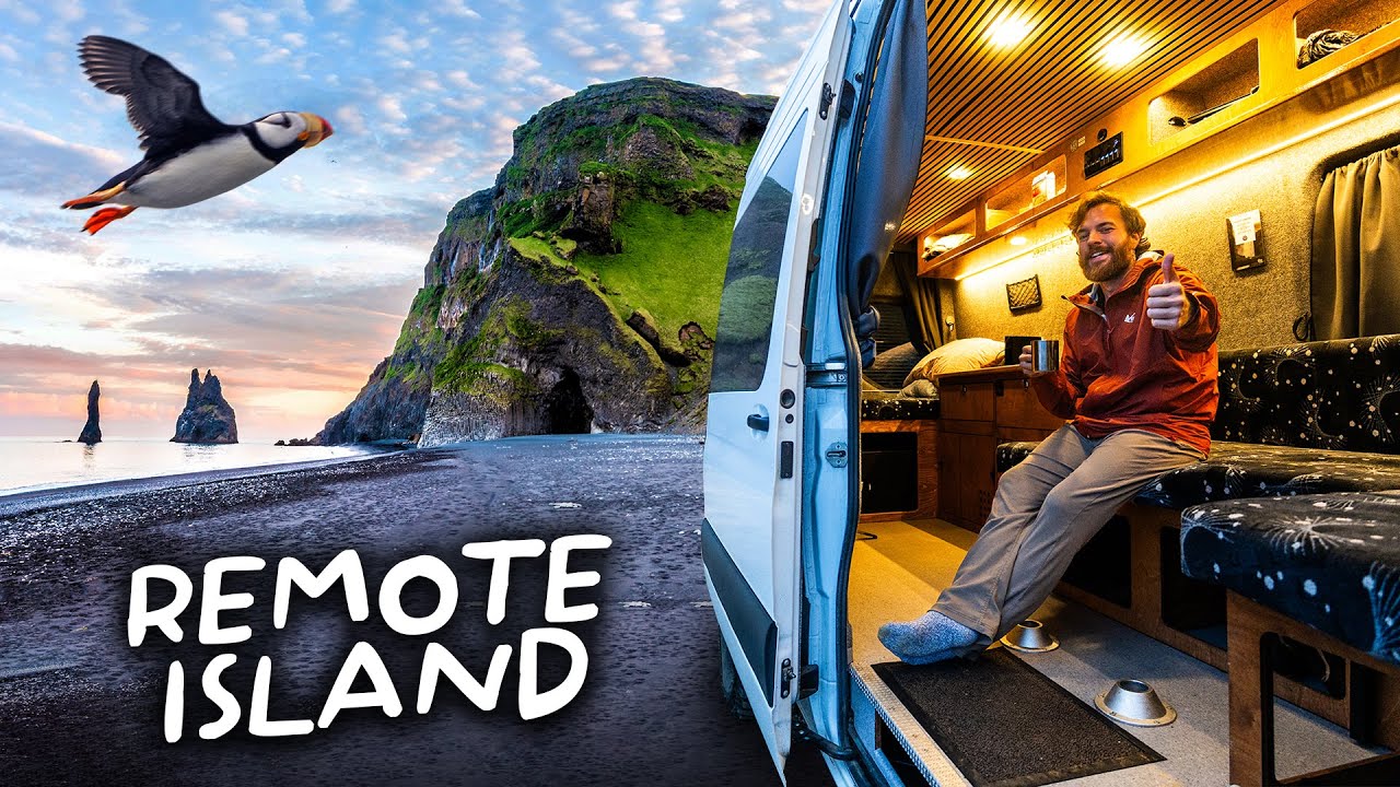Remote Iceland Van Camping - Puffins, Ancient Caves, & Northern Lights (EP 7)