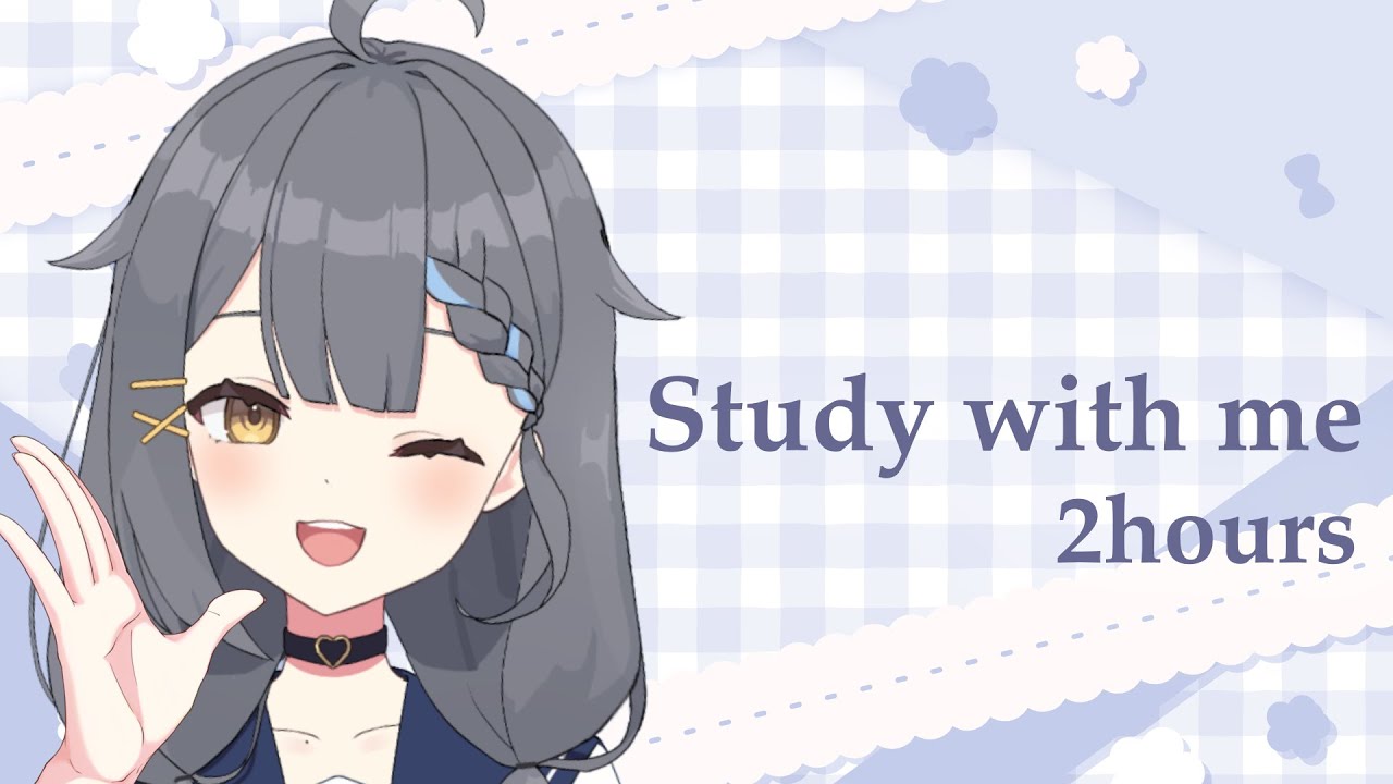 【 Study with me 】2時間一緒に勉強・作業🧣 / pomodoro 25/5 / 中学生VTuber