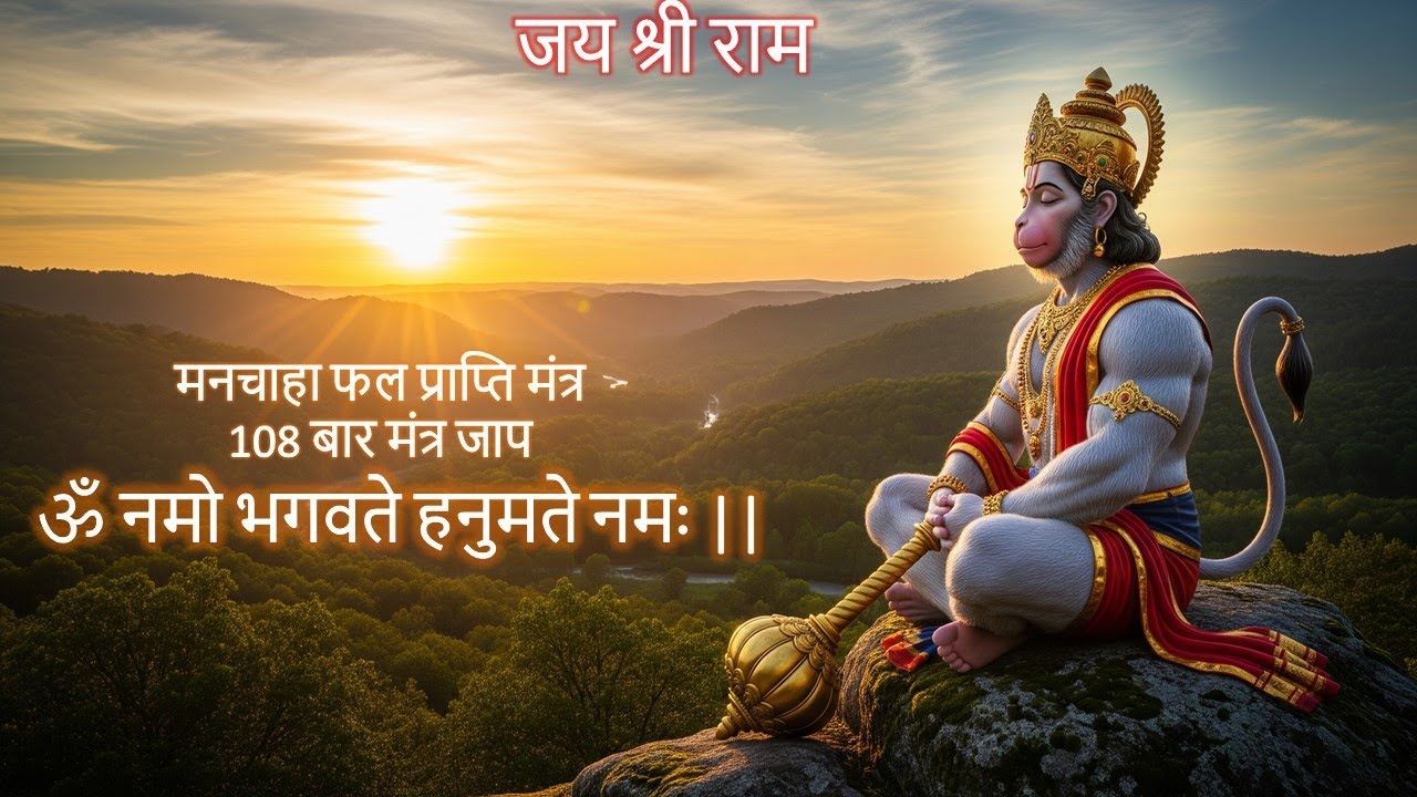 हनुमान जी मंत्र ||ॐ नमो भगवते हनुमते नमः ||कष्ट निवारक मंत्र || Powerful Healing Mantra ||