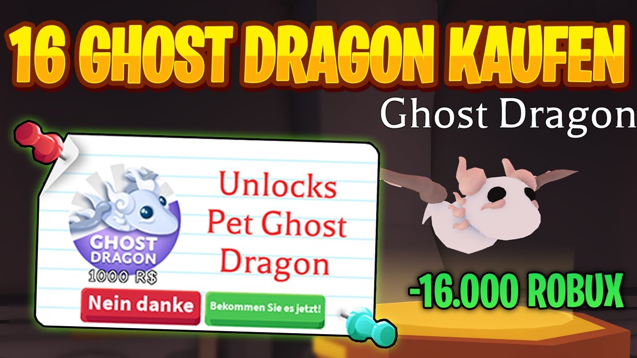 MEGA Neon Ghost DRAGON in Adopt Me kaufen! | Roblox/Deutsch