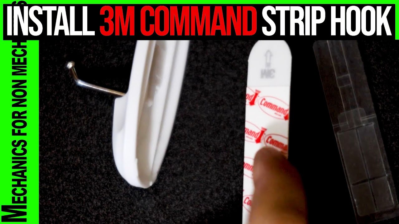 Установите крюк 3M Command Strip