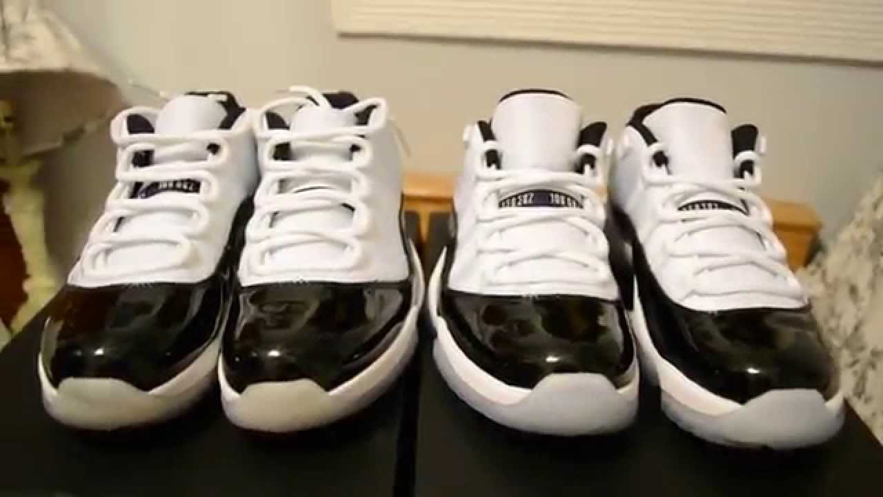 Air Jordan 11 XI Low Concord REAL VS FAKE Comparison