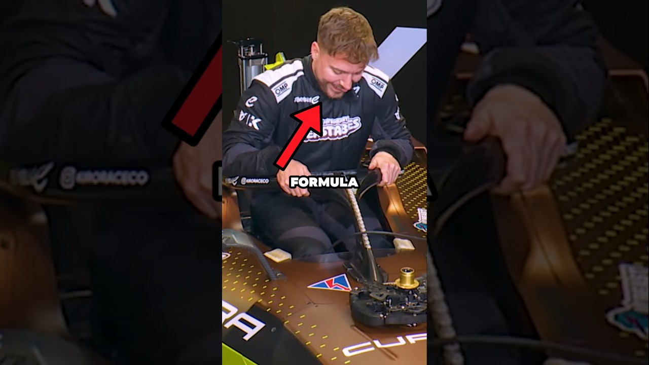Mr Beast crashes during the race #usa #formula1