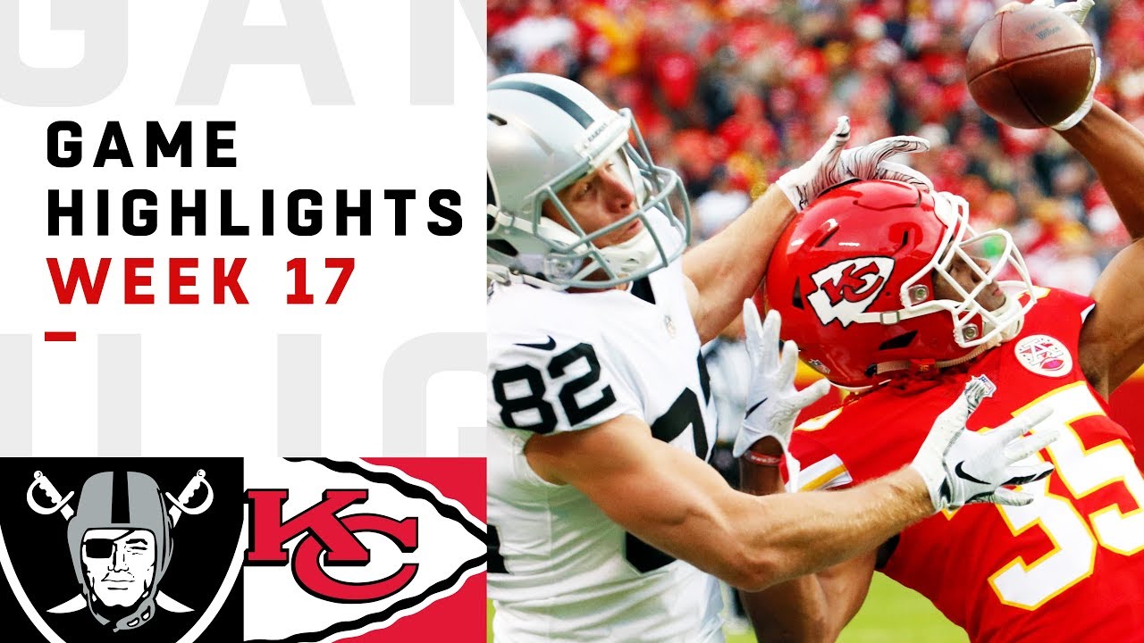 Raiders vs. Chiefs Week 17 Highlights | NFL 2018