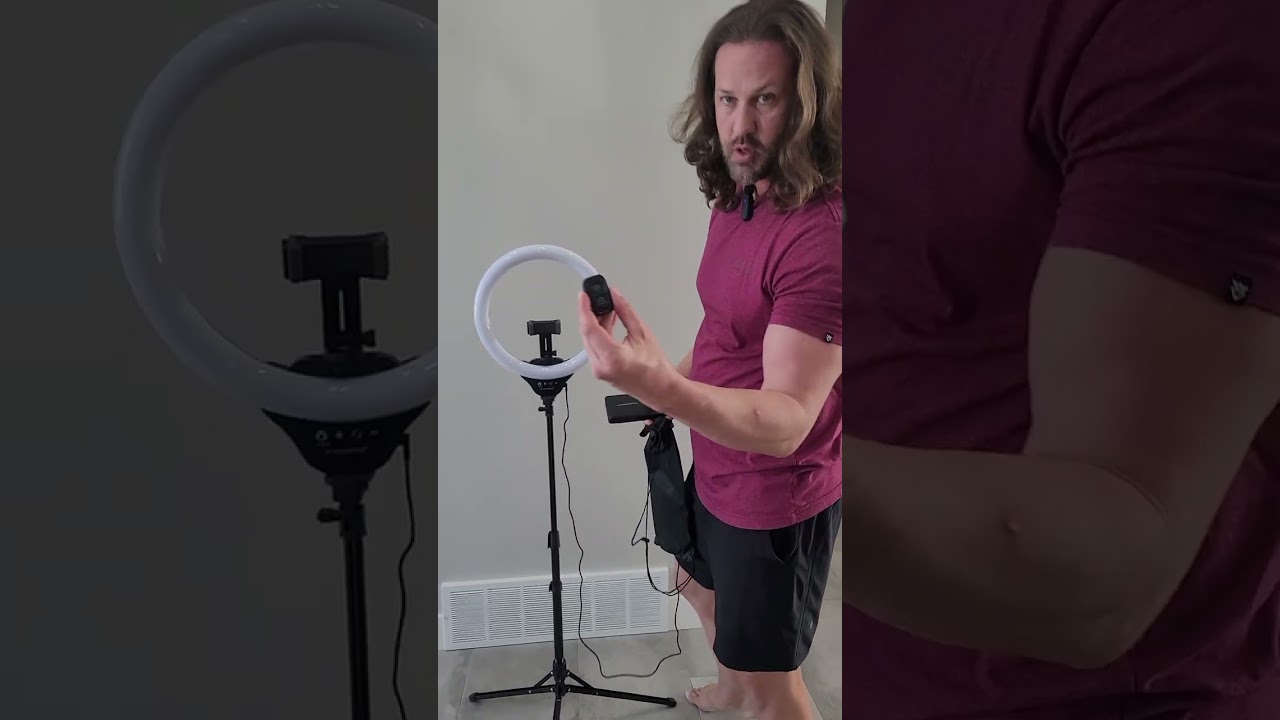 Aureday 14'' Selfie Ring Light w/ Tripod Stand & Phone Holder - Perfect for Makeup, Video Recording