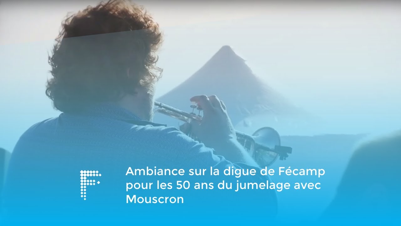 Ambiance sur la digue de Fécamp pour les 50 ans du jumelage avec Mouscron