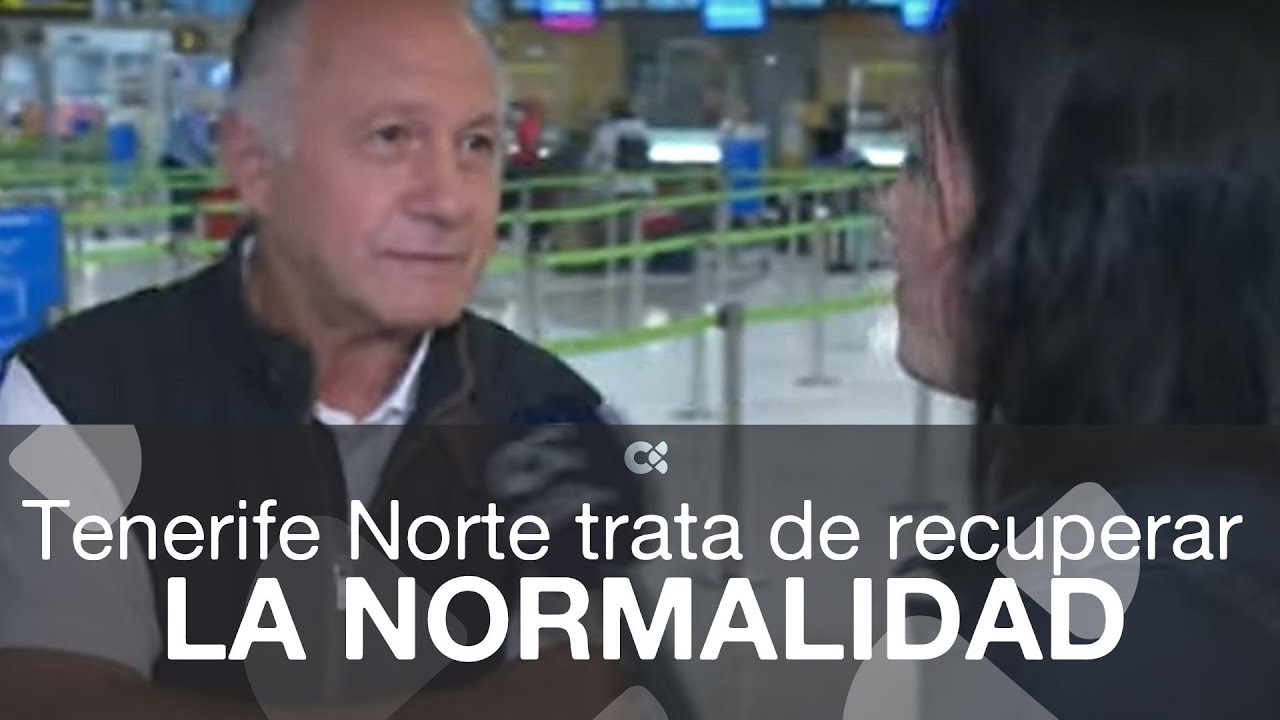 El aeropuerto Tenerife Norte trata de recuperar la normalidad