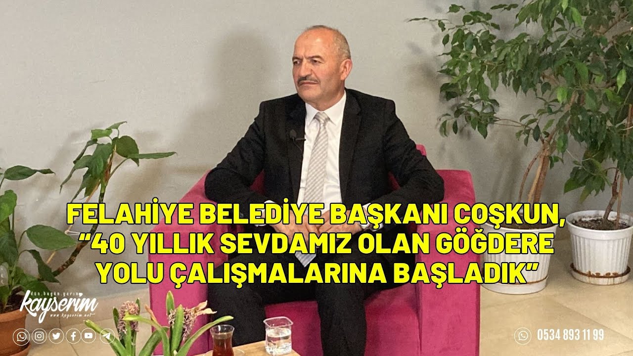 Felahiye Belediye Başkanı Coşkun, “40 yıllık sevdamız olan Göğdere yolu çalışmalarına başladık”