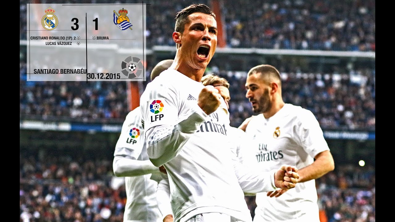 Real Madrid 3-1 Real Sociedad (La Liga 2015/16, matchday 17)