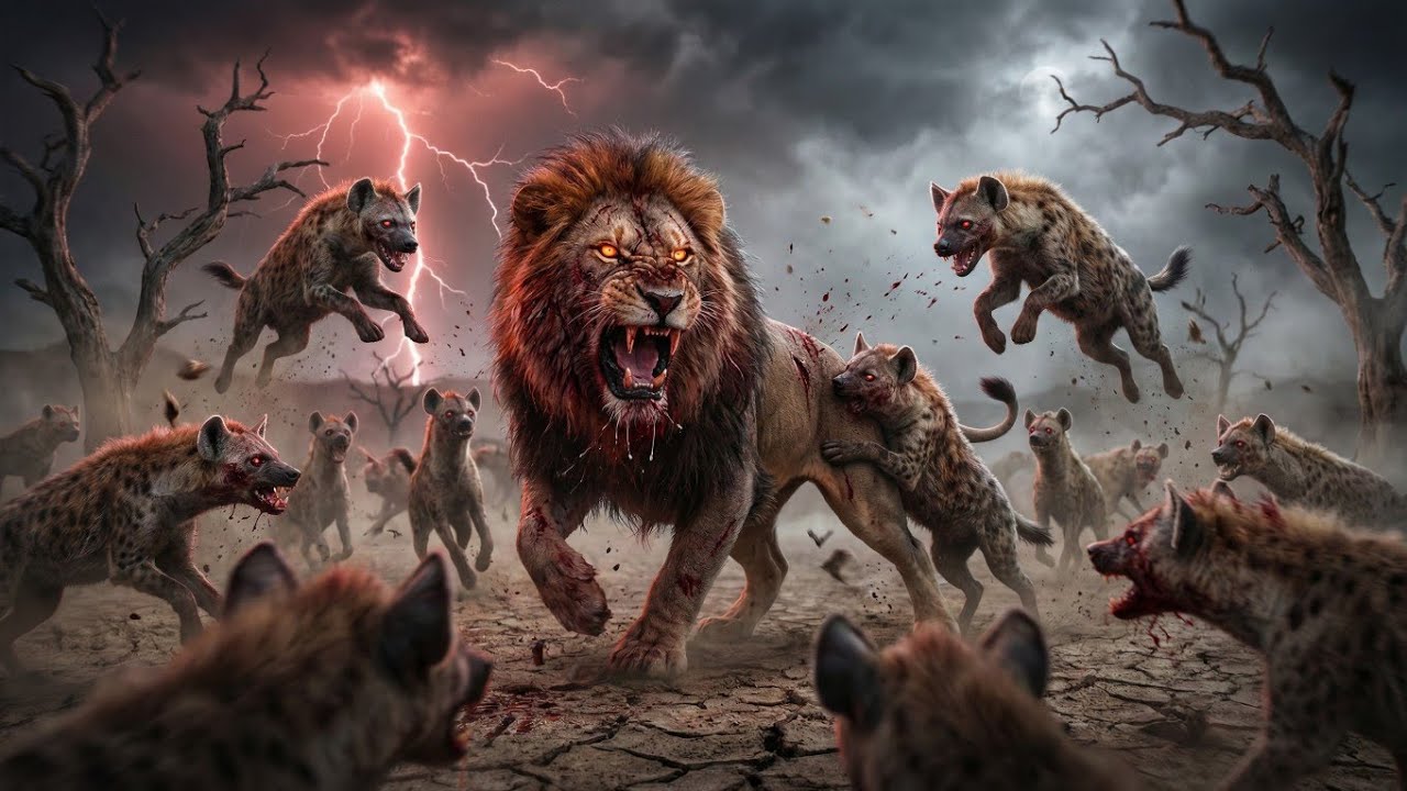 LION vs HYENA CLAN | Desert Moon War | King Surrounded