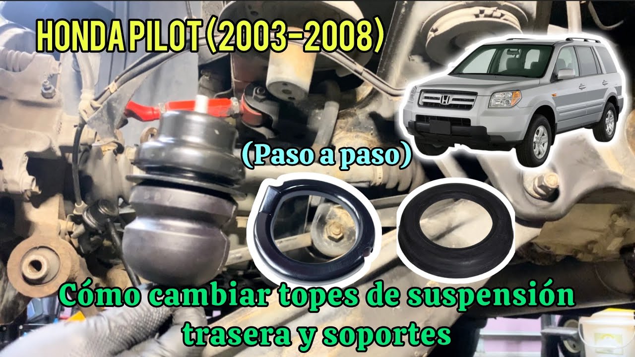Como cambiar los topes de la suspensión trasera Honda Pilot 2003-2008