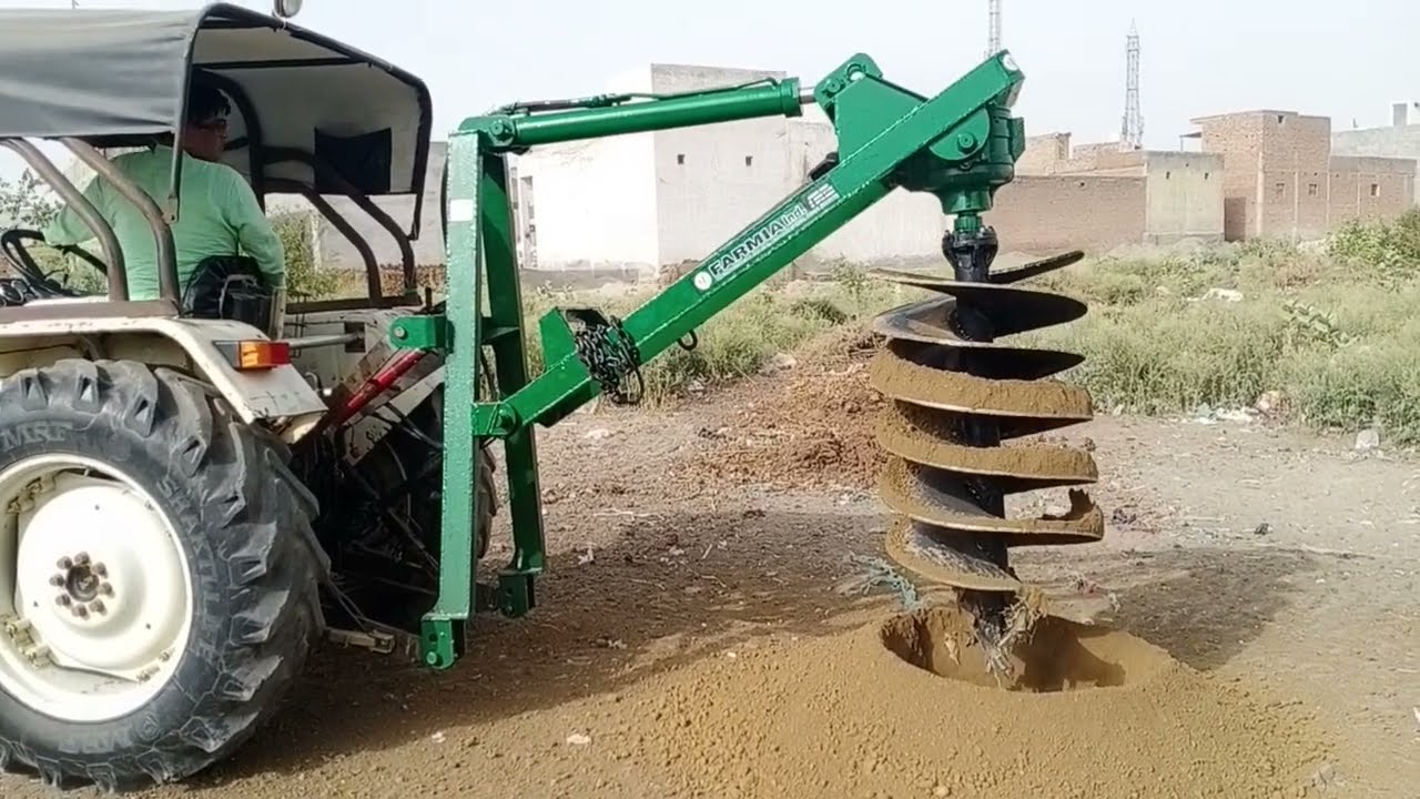POST HOLE DIGGER TRACTOR ATTACHMENT# FARMIA KAITHAL 9888281135