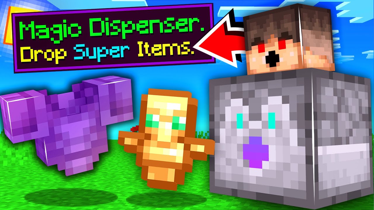 ماين كرافت الدسبنسر يعطي أغراض رهيبة!🔥🤑 - Magic Dispenser