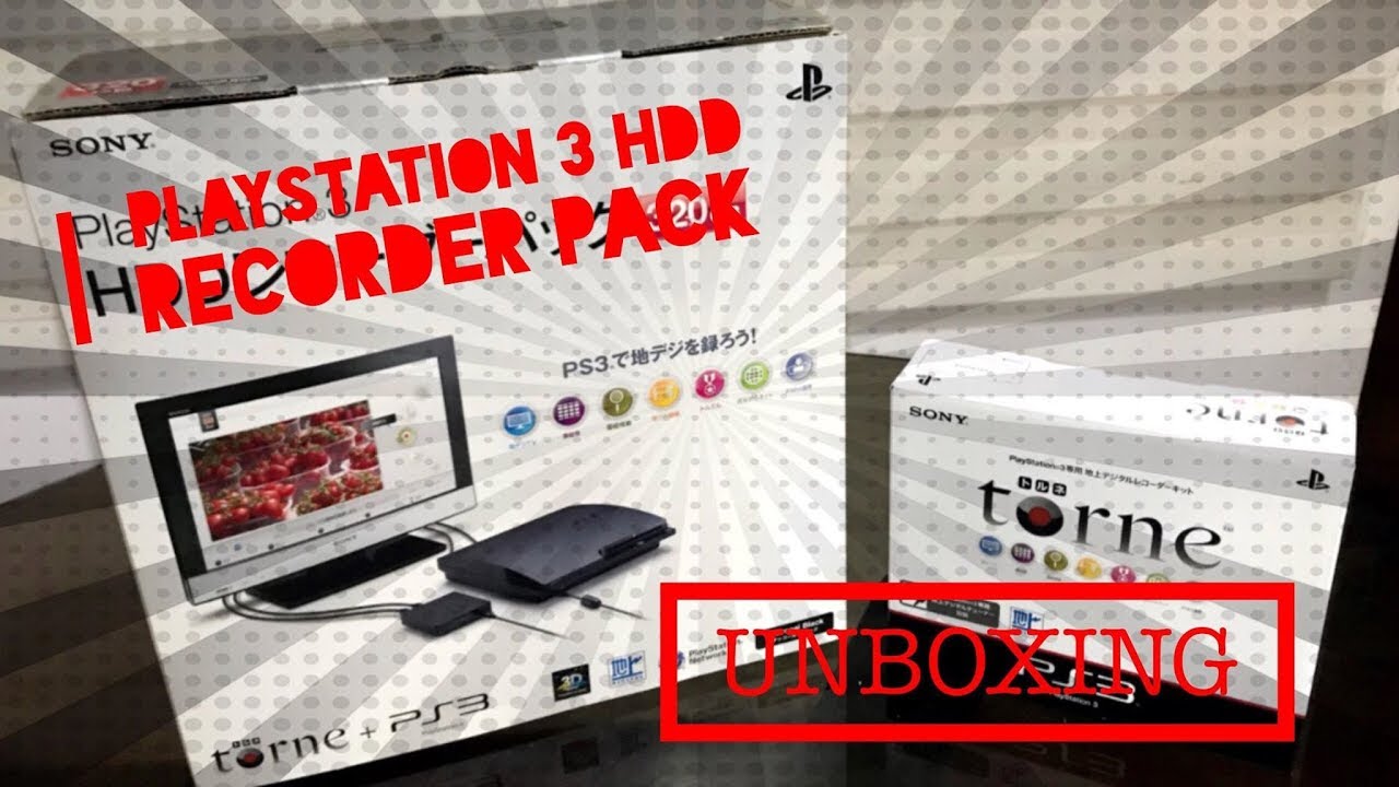 UNBOXING PLAYSTATION 3 HDD RECORDER PACK