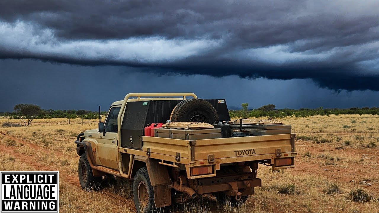 CAUGHT IN THE RAIN - CENTRAL AUSTRALIA