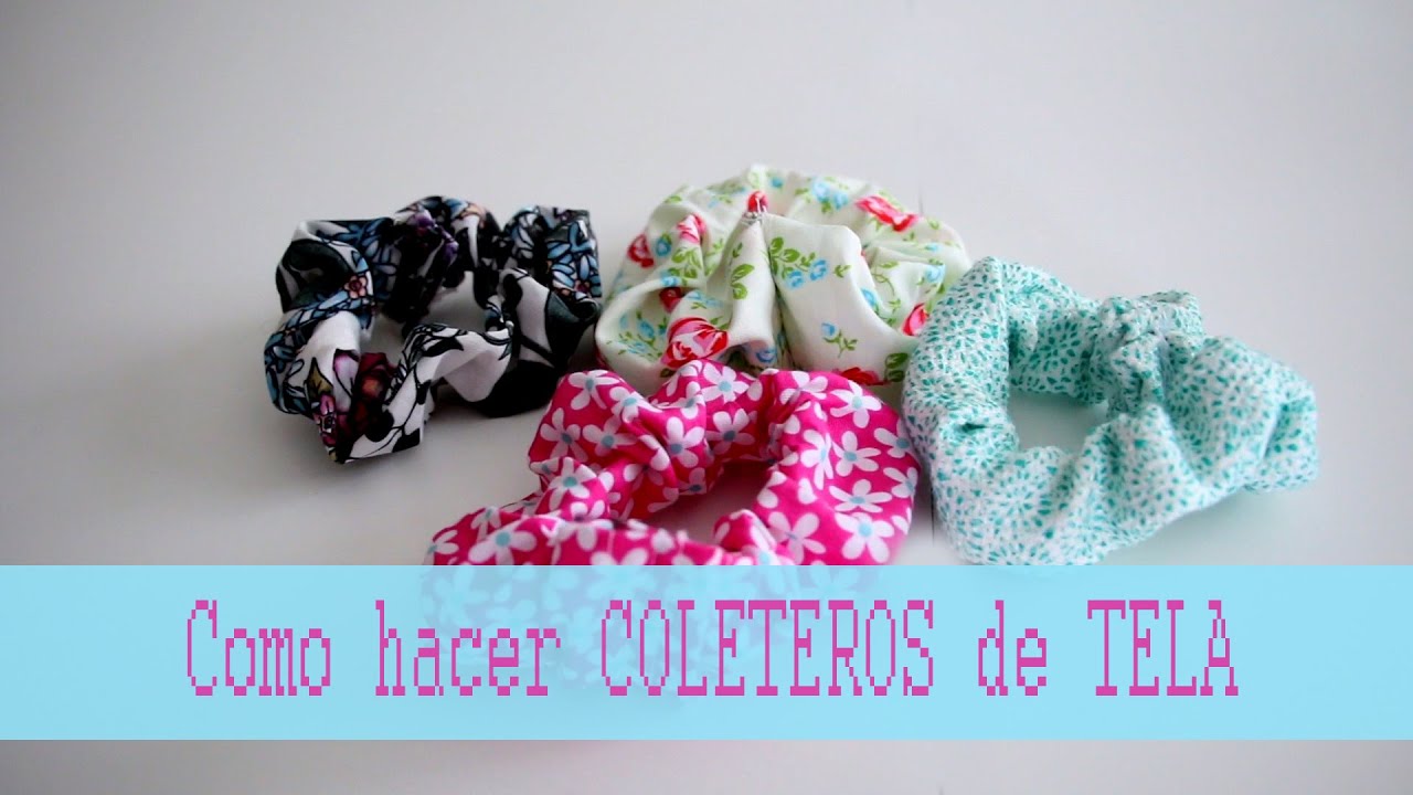 como hacer coleteros de tela