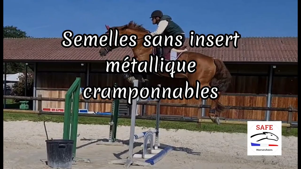 SAFE HP, semelles équines sans insert métallique et cramponnables / plastic and flexible horseshoes